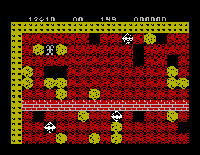 Скриншот игры «Камнепад» для приставки Эльф