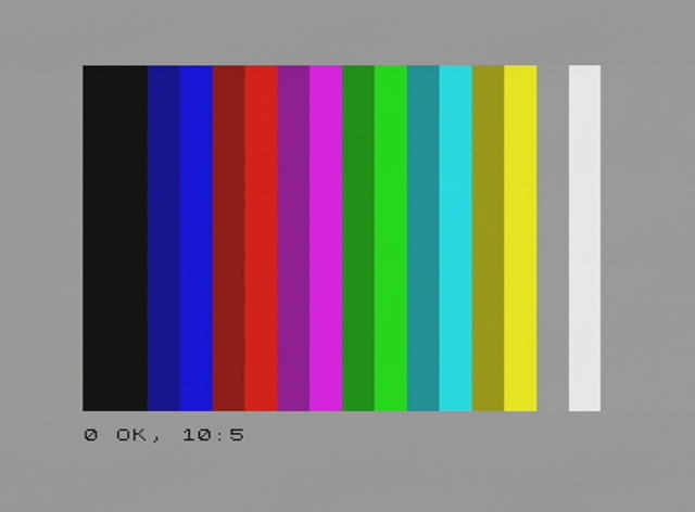 Тест «цветные полосы с градациями яркости»