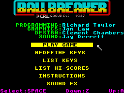 Заставка игры Ball Breaker
