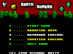Заставка игры Earth Shaker