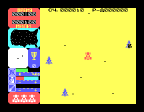 Скриншот игры «Гонщик-лихач» для приставки Эльф