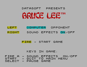 Скриншот игры «Bruce Lee» для приставки Эльф