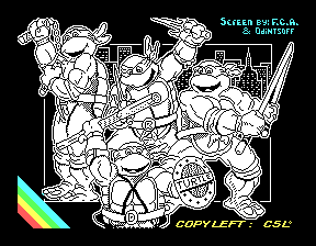 Скриншот игры «Turtles (Черепашки)» для приставки Эльф