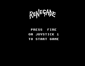 Скриншот игры «Renegade (Ренегад)» для приставки Эльф