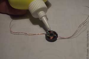 Склеивание чашек магнитопровода между собой