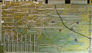 Плата компьютера «Инфотон-030» (вид со стороны пайки)