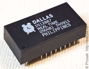 DS12887 - аналог MC146818 со встроенными батарейкой и кварцевым резонатором