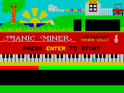 Заставка игры Manic Miner