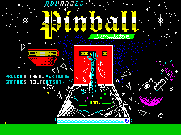 Заставка игры Advanced Pinball Simulator