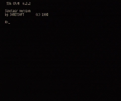 Рабочий экран CP/M компьютере «Балтик»