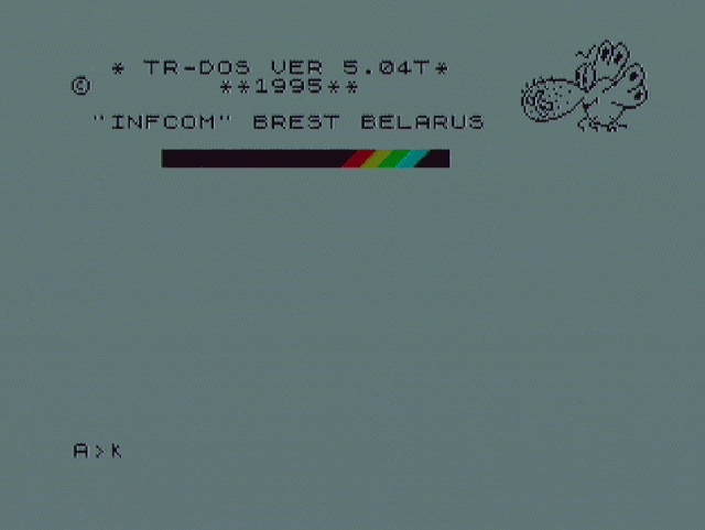 TR-DOS 5.04 с платы адаптера ″Байт-А″