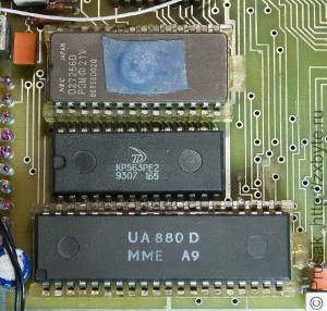 КР563РЕ2 в компьютере «Инфотон-030»