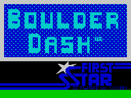 Заставка игры Boulder Dash