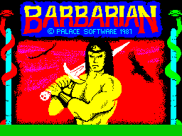 Заставка игры Barbarian