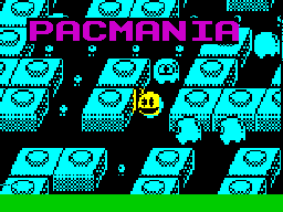 Заставка игры Pacmania