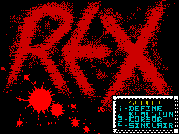 Заставка игры Rex